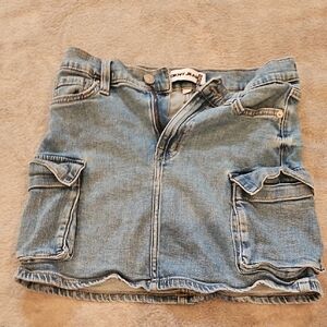 DKNY Denim Mini Skirt - Blue